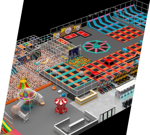 1200 m2+ Flagship Trampoline Stadiums