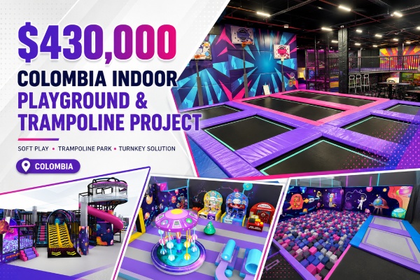 $430,000 Indoor Soft Play & Trampoline Park Project Completed in Colombia
