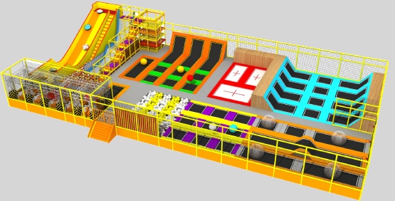 Medium Trampoline Center (500–800 sqm)