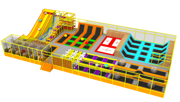 500-800 SQM Indoor Trampoline Park