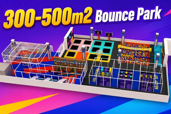 300-500 SQM Trampoline Park for Sale