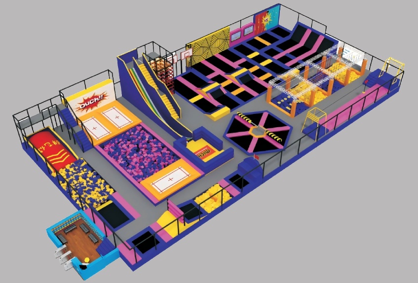 Medium Trampoline Center (500–800 sqm)