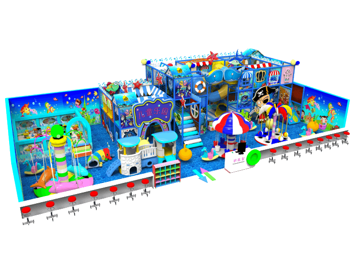 Parque infantil cubierto Ocean Adventure en venta