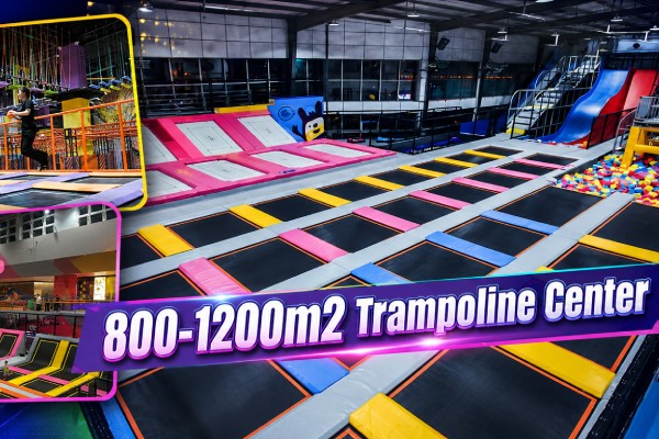 800-1200 SQM Commercial Trampoline Park
