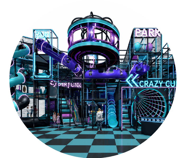 Sprzedam kryty plac zabaw Cyberpunk