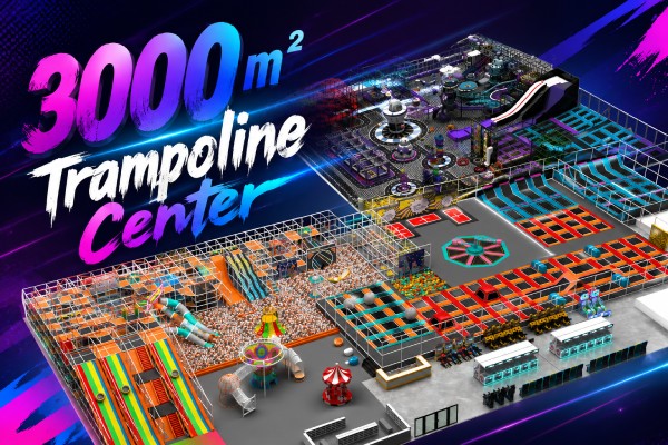 3,000 SQM Commercial Trampoline Park